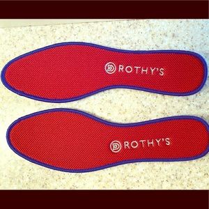 Rothys red insoles - new, never used